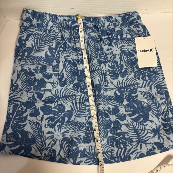 Girls Hurley Tan Elastic Waist Stamped Chambray Drawstring Skirt Size M NWT - Picture 9 of 9
